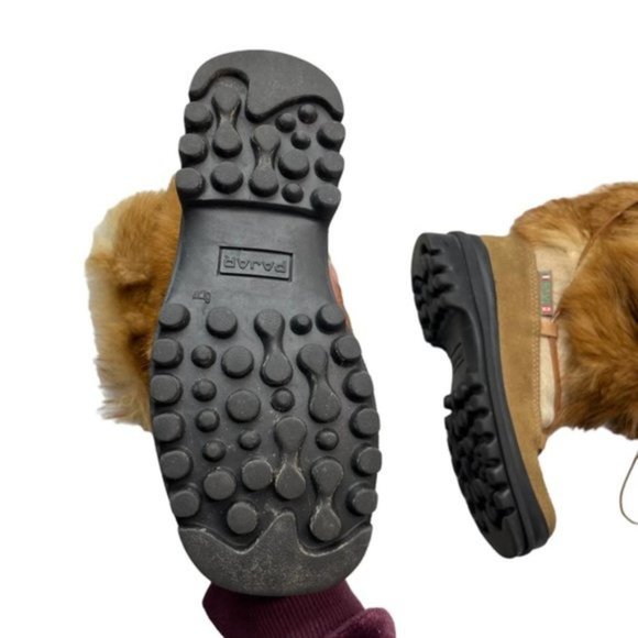 PAJAR Fur Seal Skin Boots Shearling Lining Sz 5 Made In Italy - Picture 12 of 16